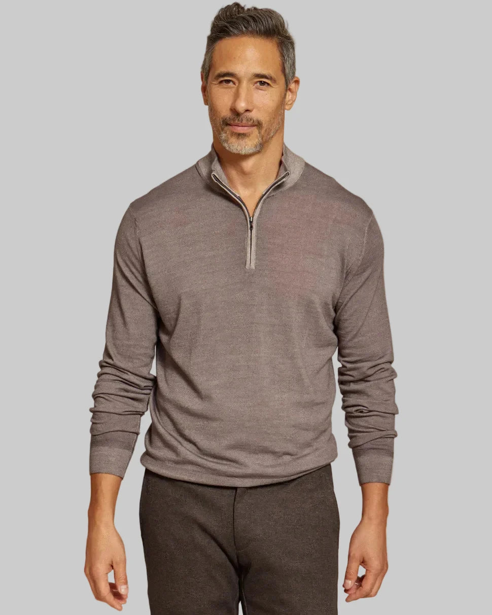 RYE 51 - The Archer LS Lightweight MERINOmax 1/4 Zip Sweater